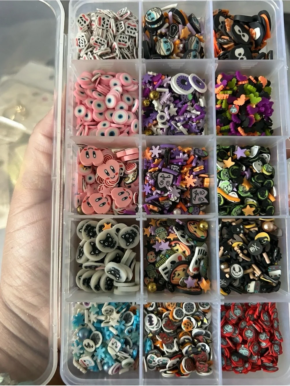 Assorted Pink and Multicolor Decorative nail art Storage Box